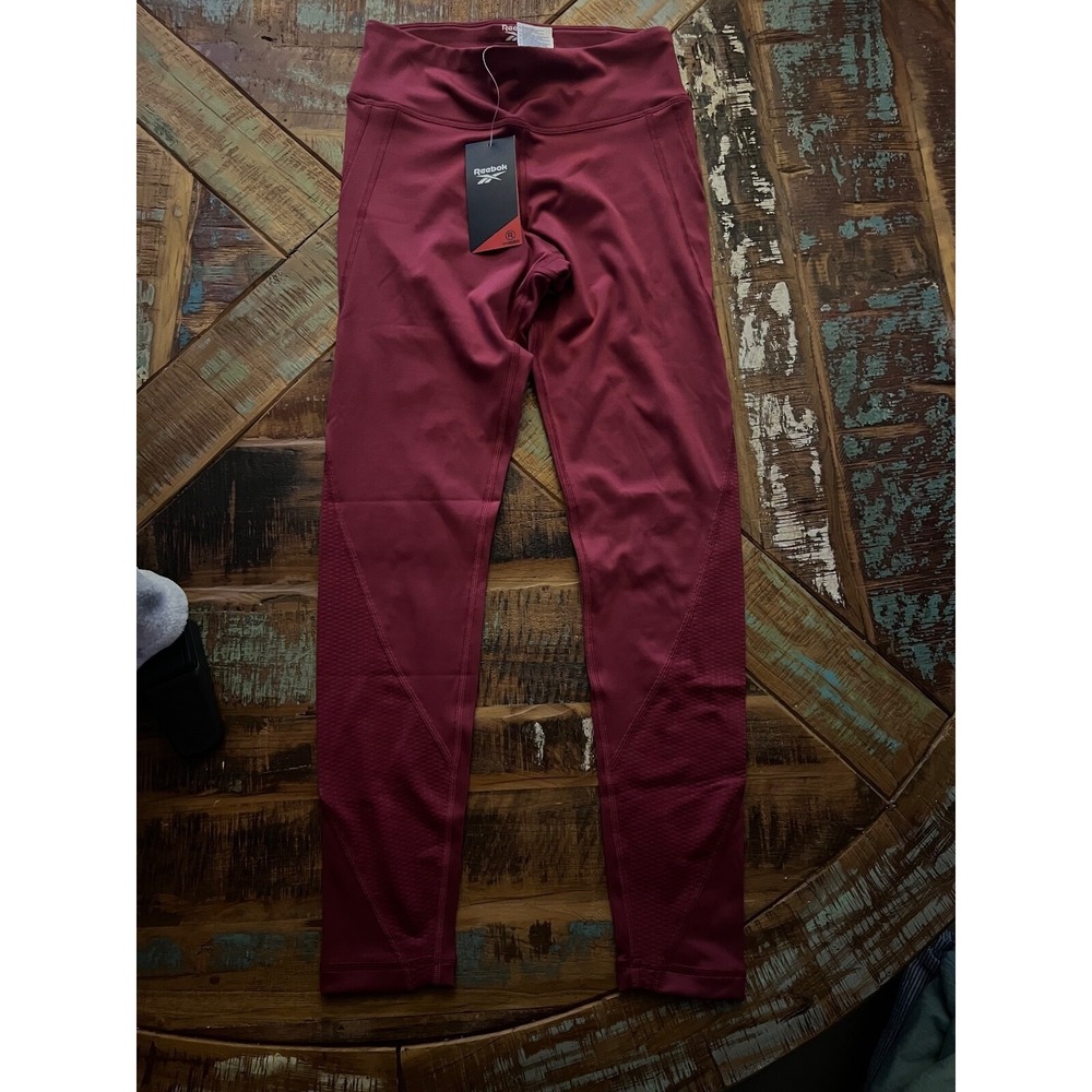 Women's Reebok Maroon‎ Athletic Leggings Size Small NWT